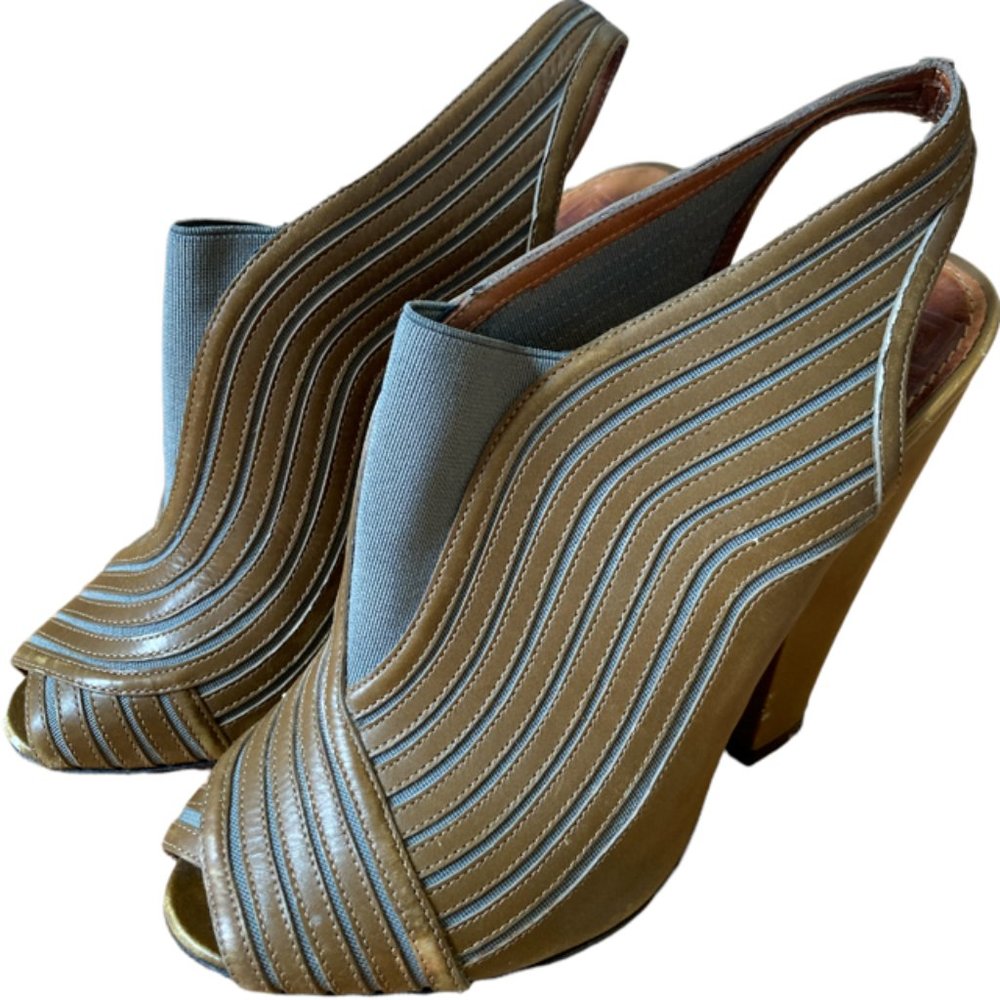 Givenchy vintage leather chunky ankle booties - Picture 2 of 12